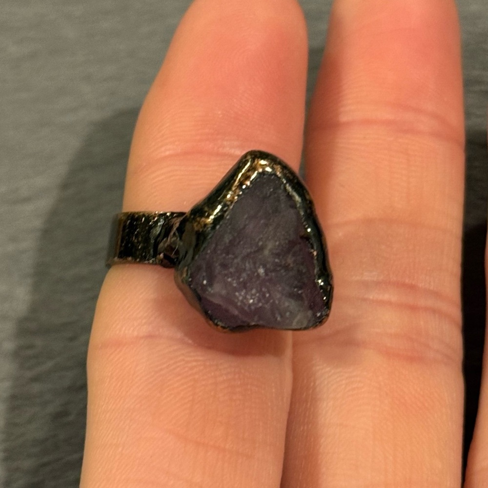 New Fluorite Crystal Ring - Picture 7 of 16
